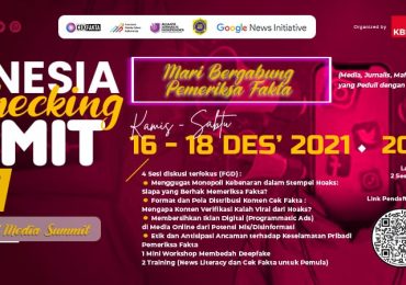 AMSI Gelar Indonesia Fact-Checking Summit 2021 Secara Virtual 4 Hari
